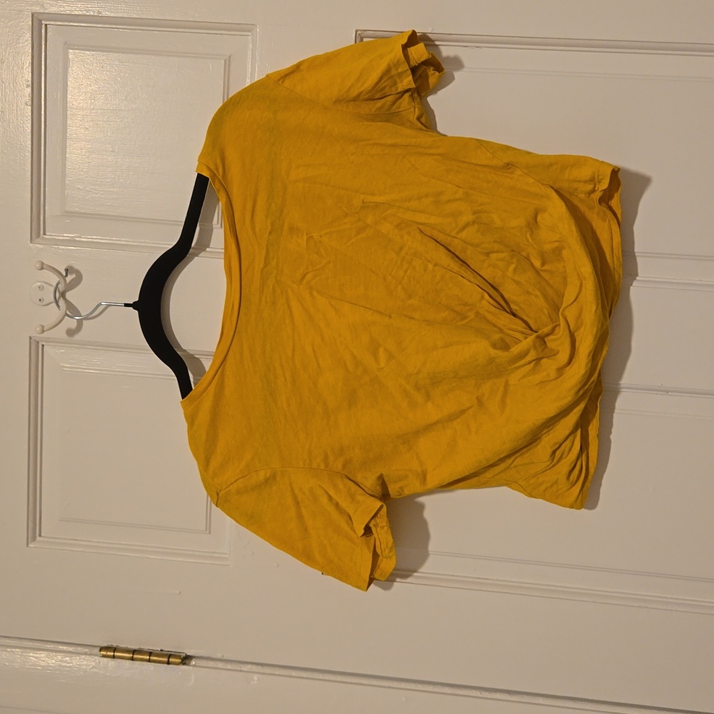 Zara twisted top mustard